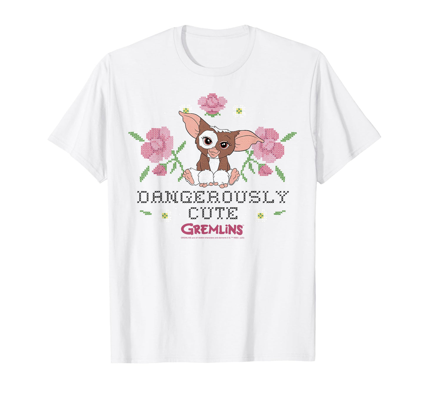 Gremlins Gizmo Dangerously Cute Faux Stitched T-Shirt
