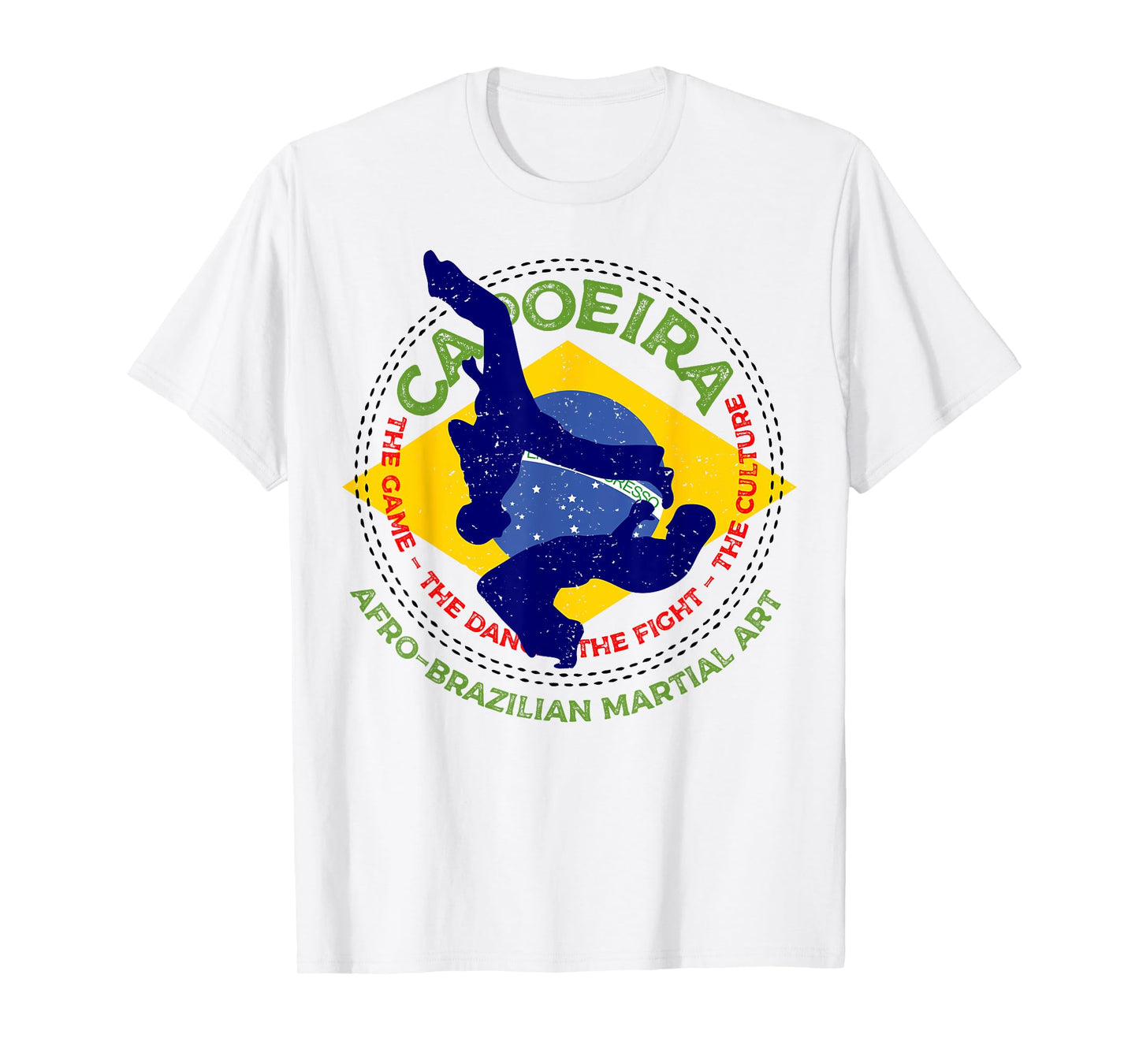 Capoeira Afro-Brazilian Martial Art Culture Emblem T-Shirt T-Shirt