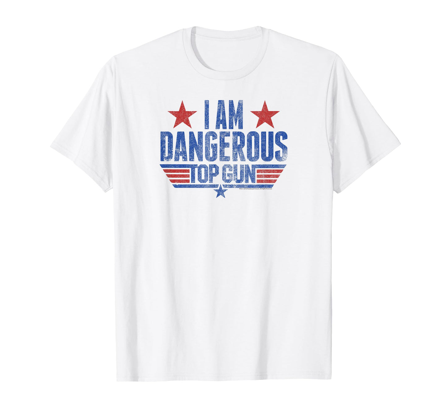 Top Gun I Am Dangerous Logo Action Movie T-Shirt
