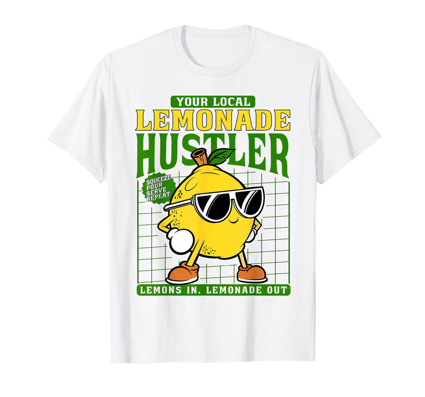 Your Local Lemonade Hustler Funny Lemon Stand Boss Kids T-Shirt