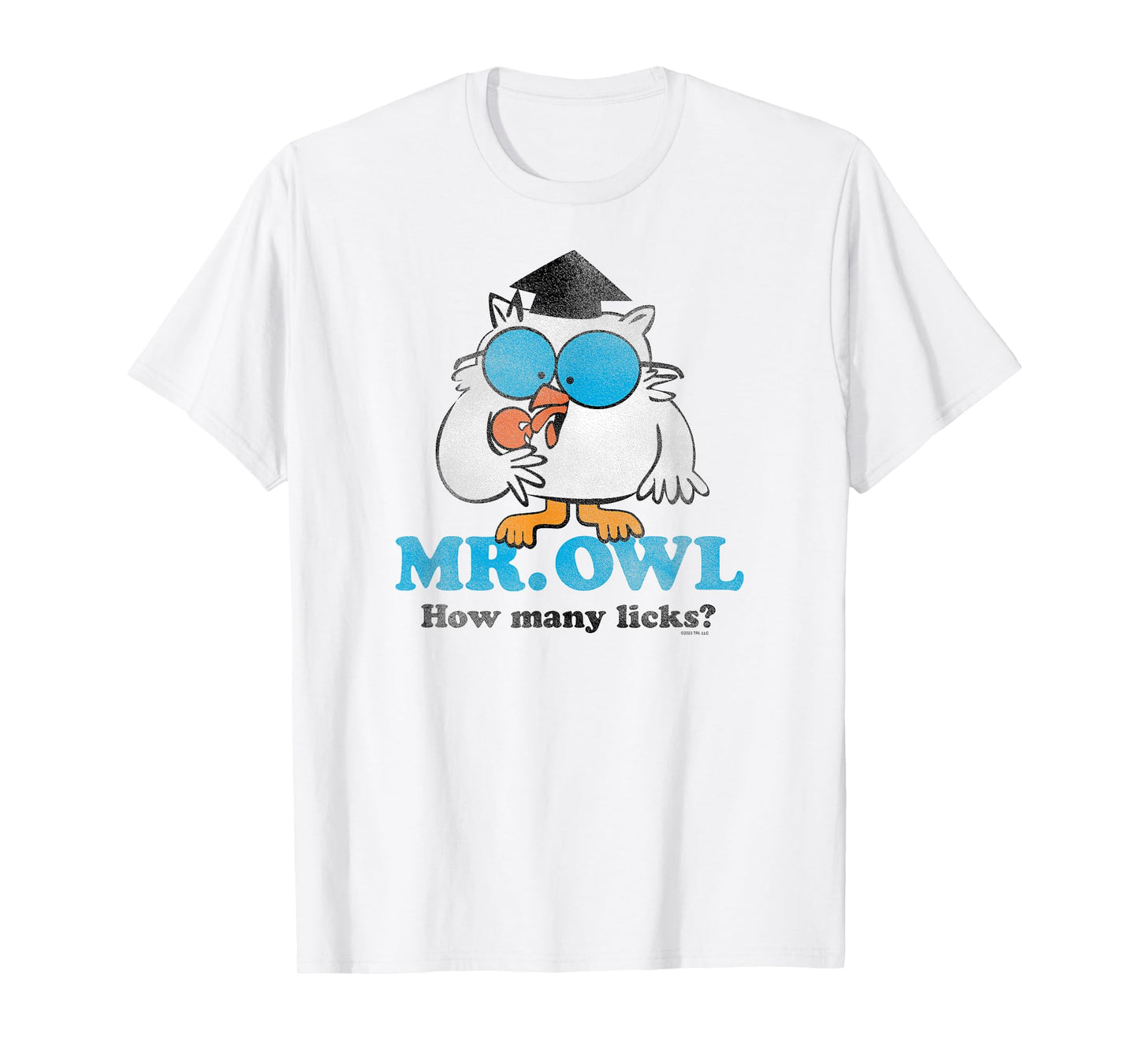 Tootsie Pops Mr. Owl How Many Licks? Sucker Candy T-Shirt