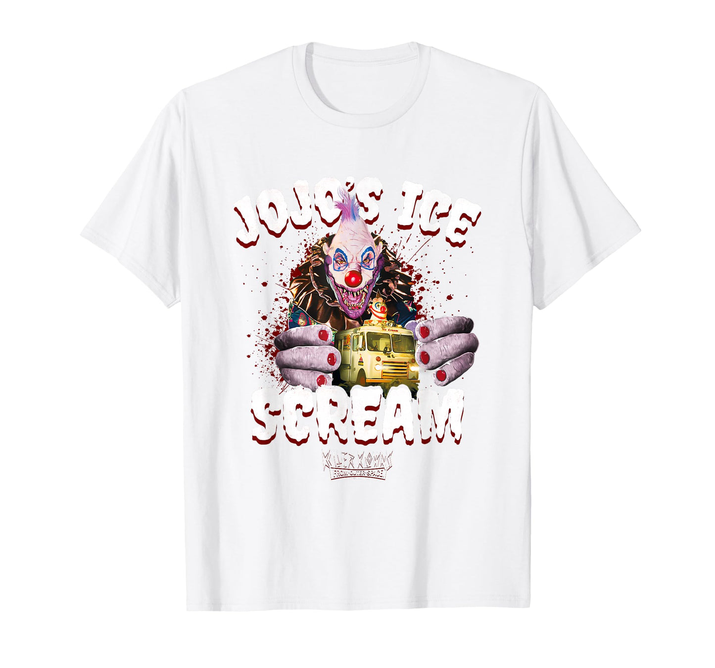 Killer Klowns from Outer Space Jojo's Ice Scream Chest Logo T-Shirt