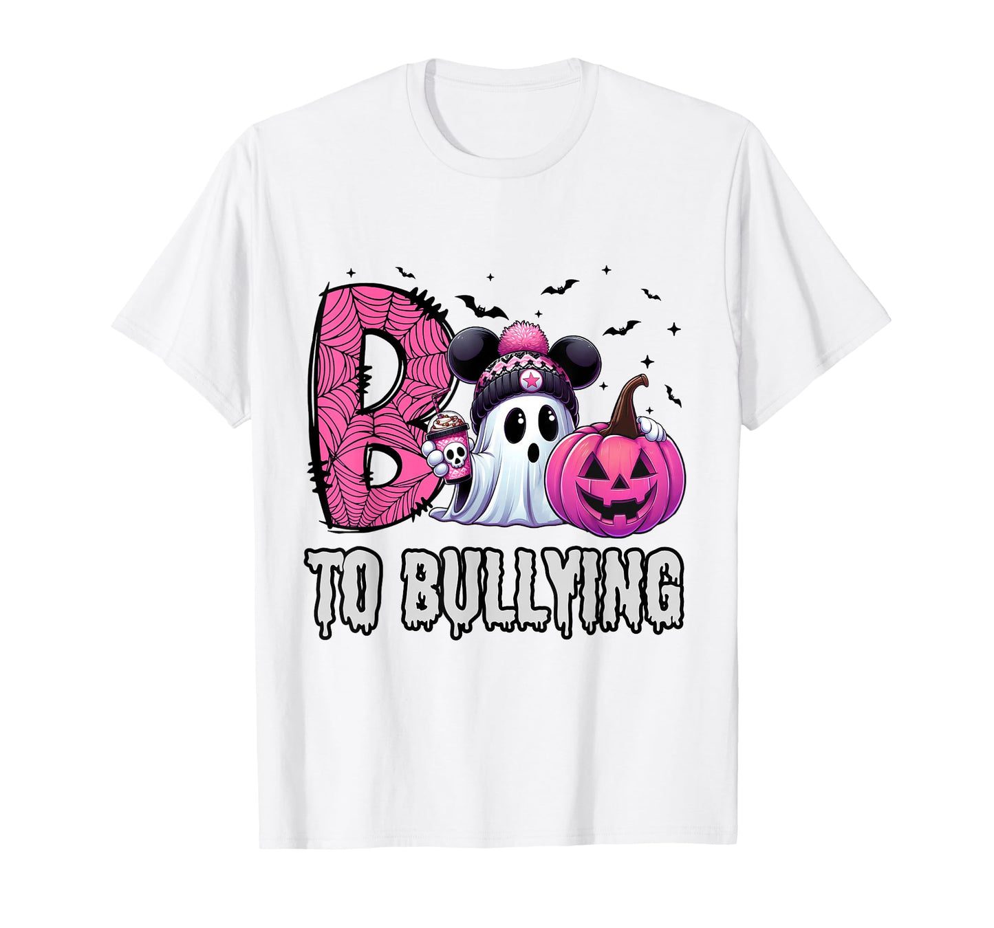 Boo to Bullying Ghost Pumpkin Orange Anti Bully Unity Day T-Shirt