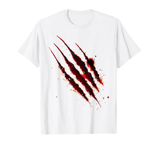 Bloody Shirt Zombie Outbreak Blood Splatter Claw Marks T-Shirt
