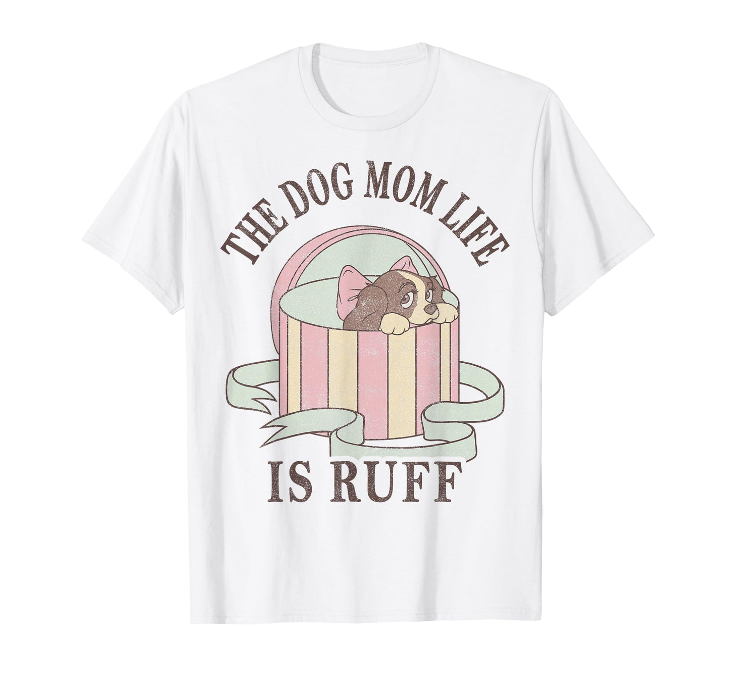 Disney Lady and The Tramp The Dog Mom Life is Ruff T-Shirt Small