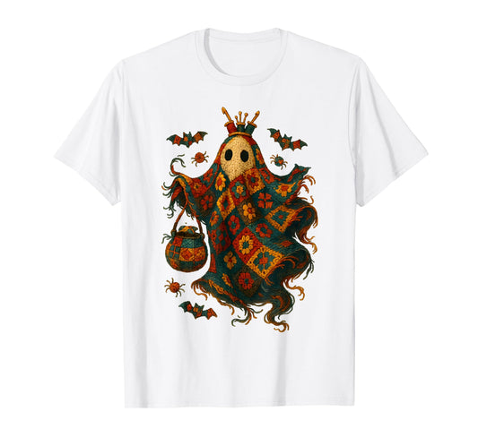Ghost Coquette Crocheting Yarn Knitting Crafting Halloween T-Shirt