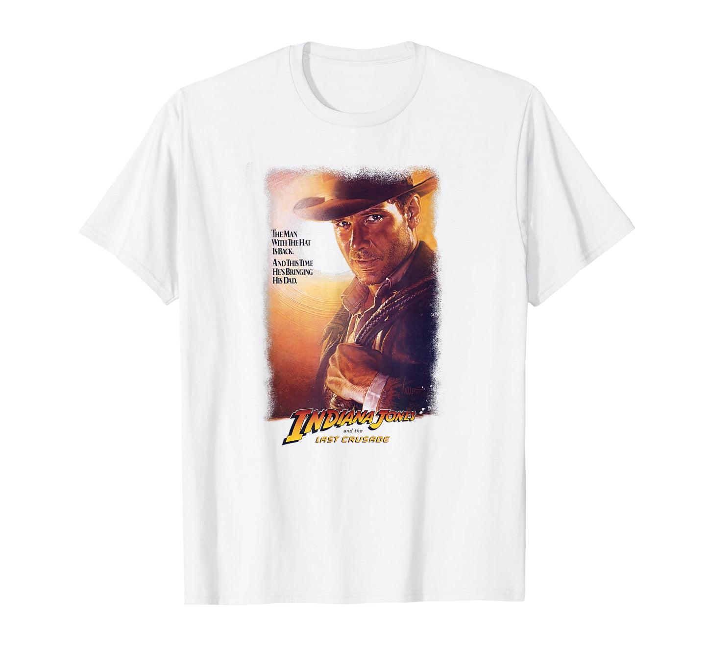 Indiana Jones and The Last Crusade Man with The Hat Poster T-Shirt