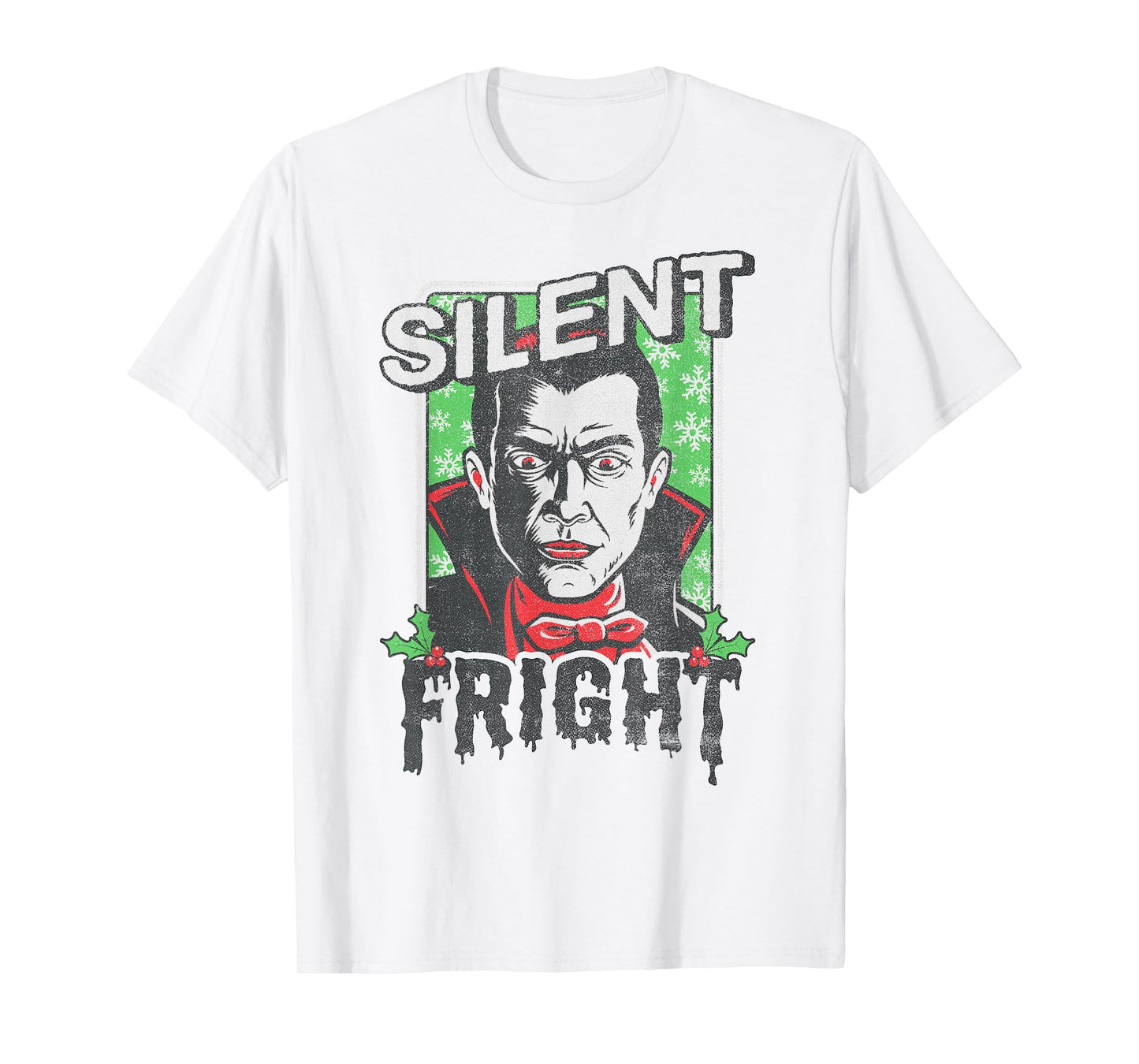 Universal Monsters Christmas Dracula Silent Fright T-Shirt