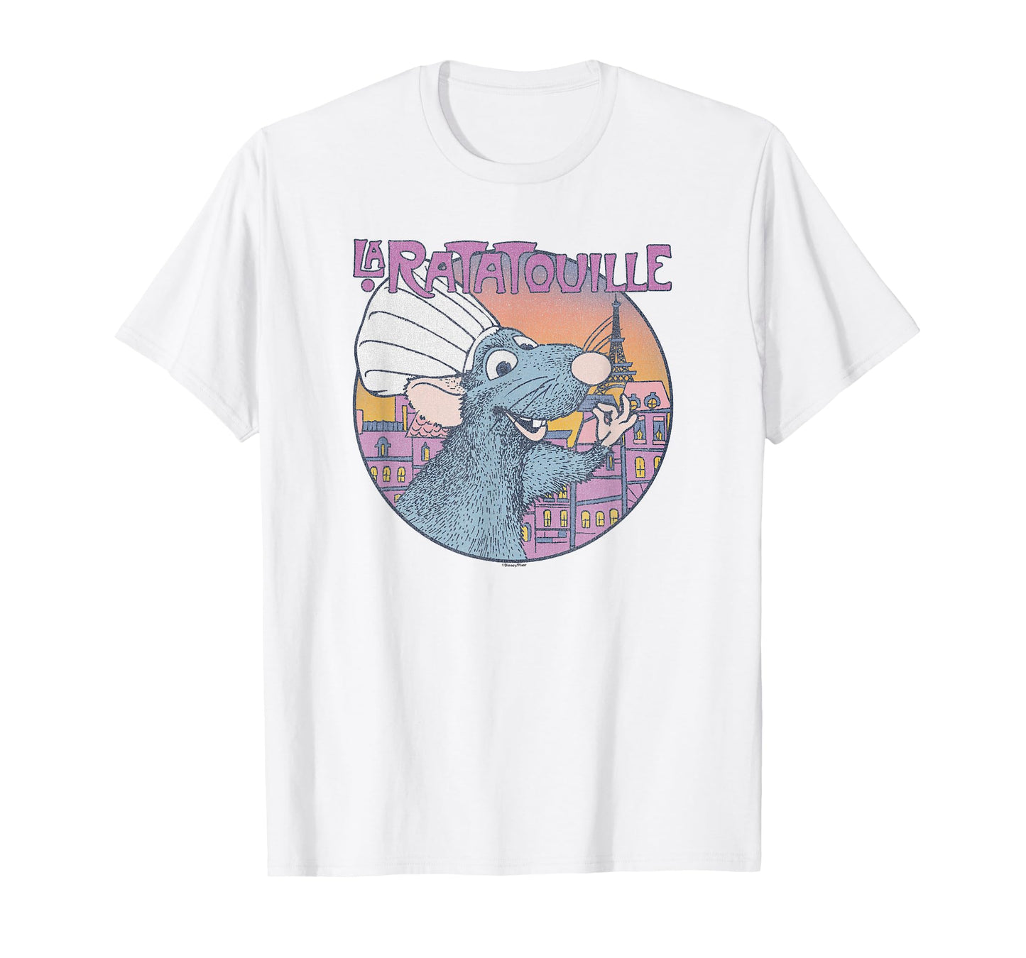 Disney Pixar Ratatouille Bon Appetit Circle Sign T-Shirt Small