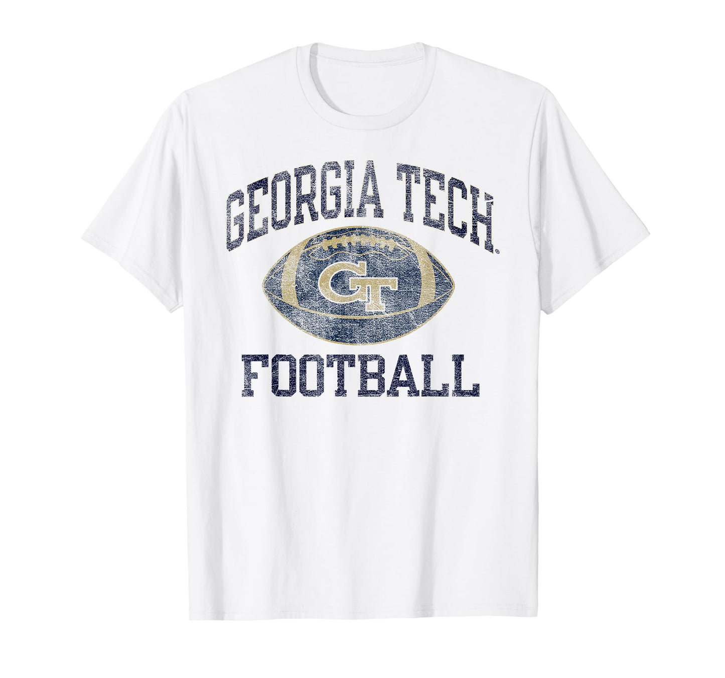 Georgia Tech Yellow Jackets Football Intensity White T-Shirt