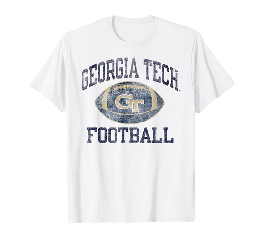 Georgia Tech Yellow Jackets Football Intensity White T-Shirt