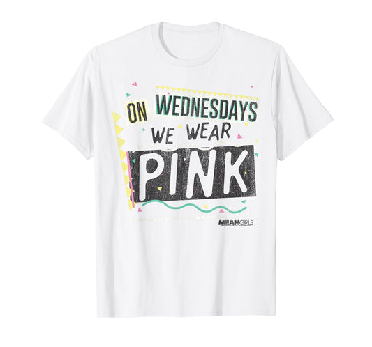 Mean Girls On Wednesdays We Wear Pink Graphic T-Shirt T-Shirt