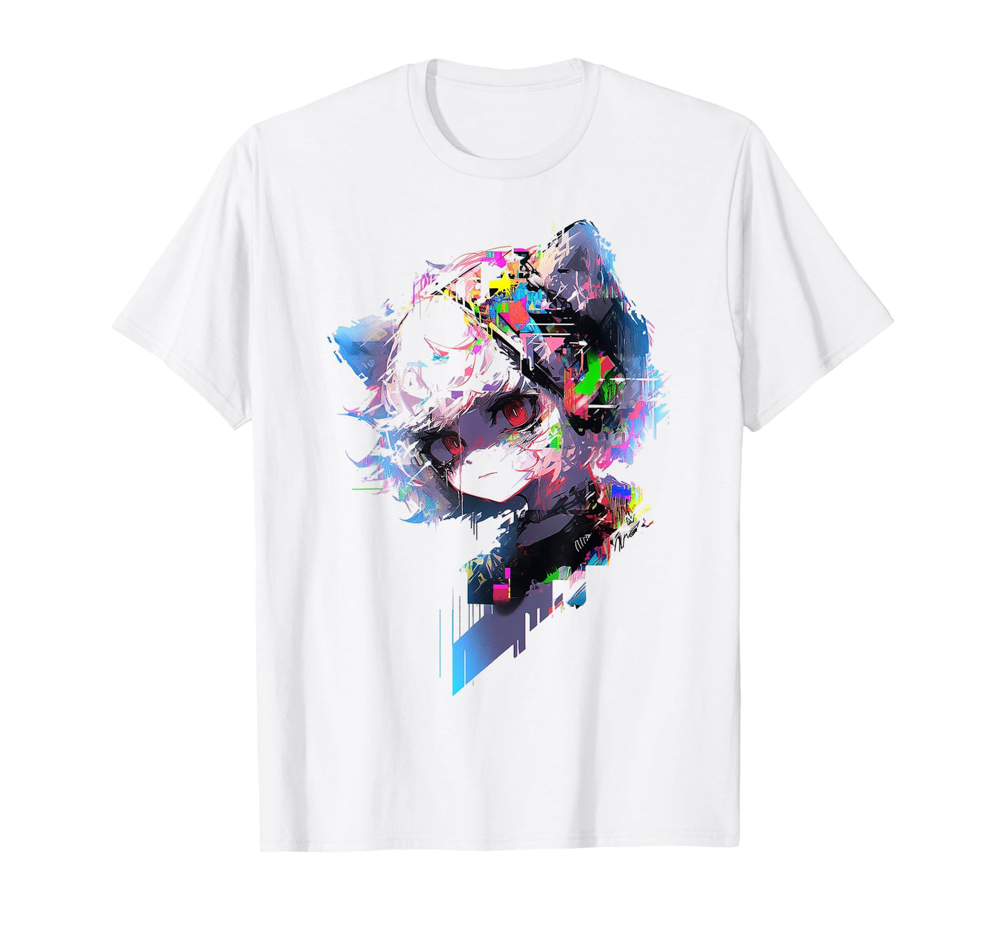 Anime Abstract Human Women Graphic Anime T-Shirt