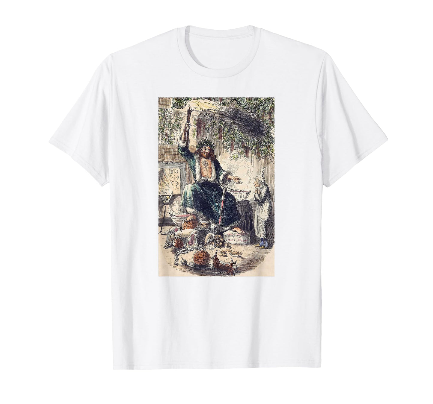 A Christmas Carol Scrooge Shirt- Christmas Present Ghost Tee T-Shirt