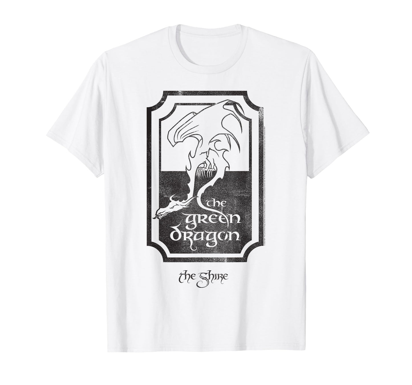 The Lord of the Rings The Green Dragon Sign Fantasy Movie T-Shirt