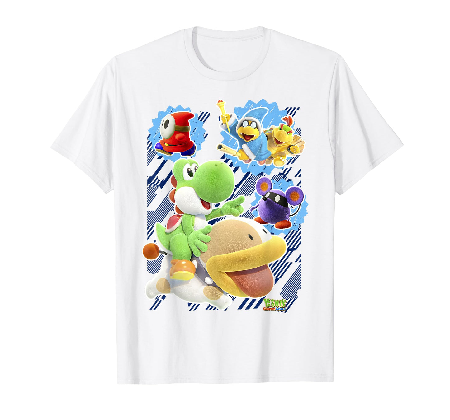 Yoshi's Crafted World Group Shot Poster Graphic T-Shirt T-Shirt
