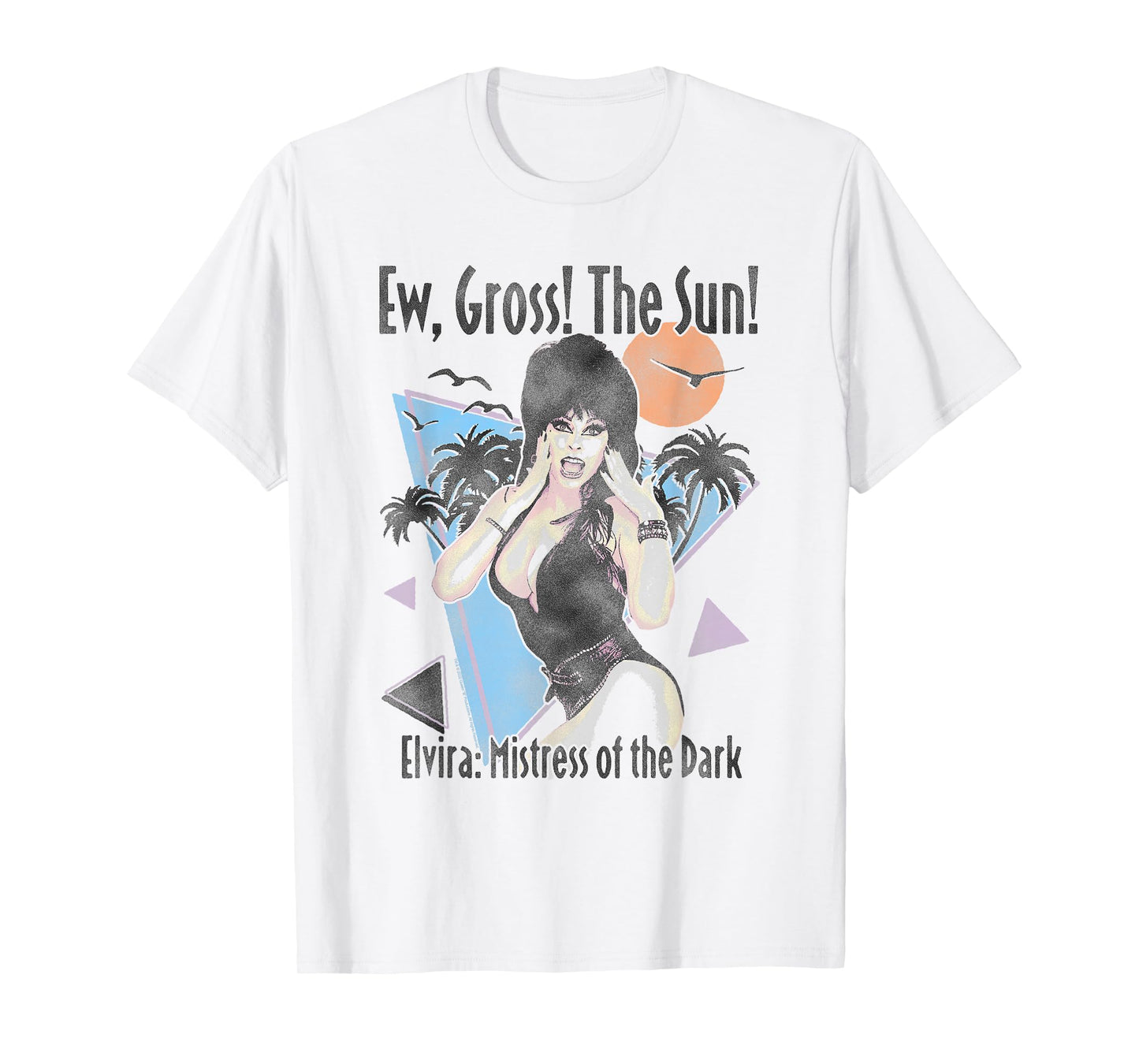 Elvira Ew Gross The Sun Funny Retro Summerween T-Shirt