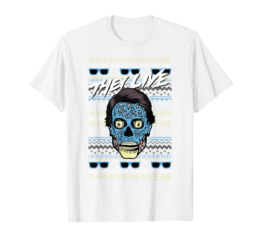 They Live Christmas Alien Ugly Sweater T-Shirt
