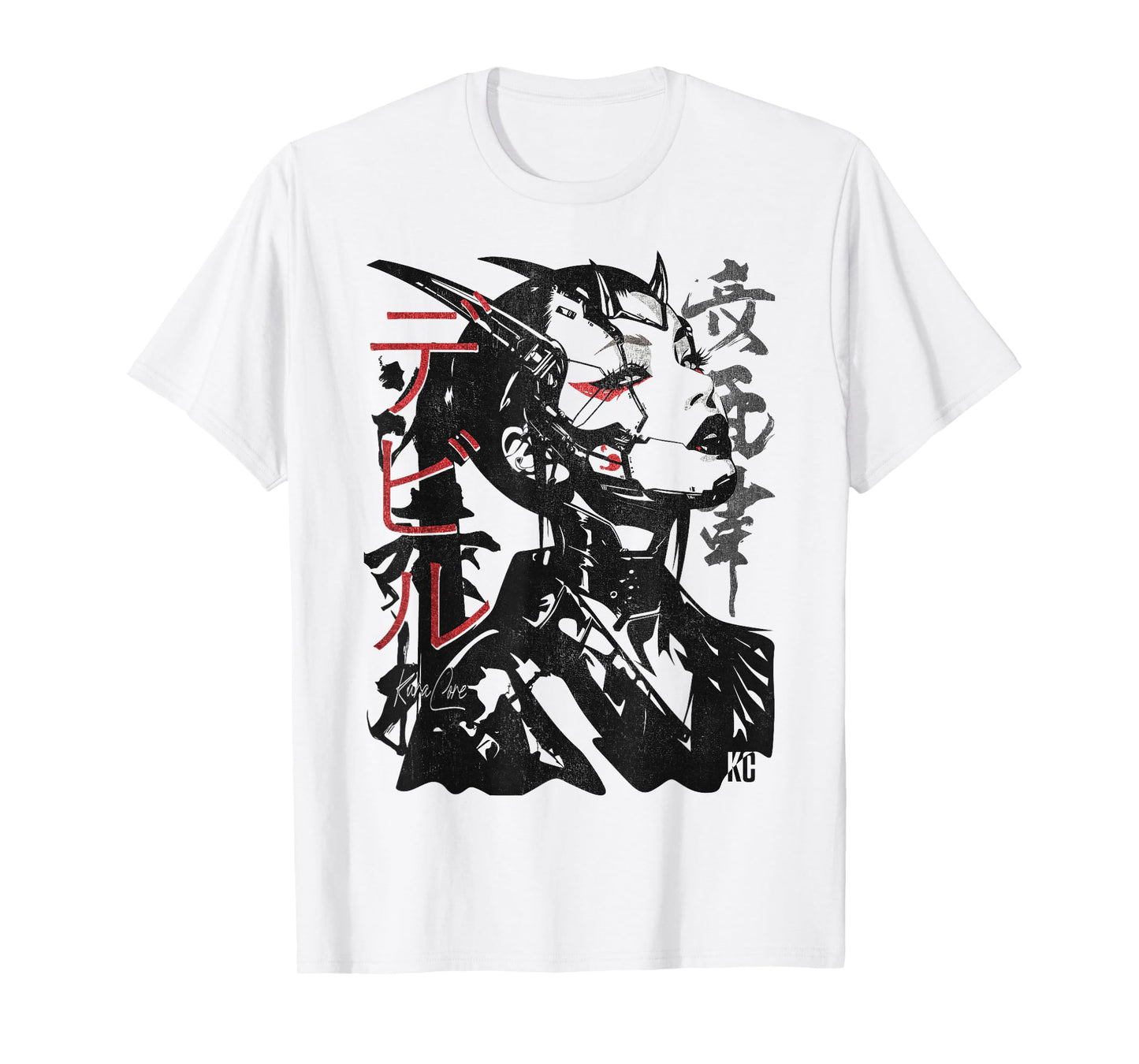 Japanese Streetwear Cyberpunk Y2K Techwear Retro Manga Anime T-Shirt