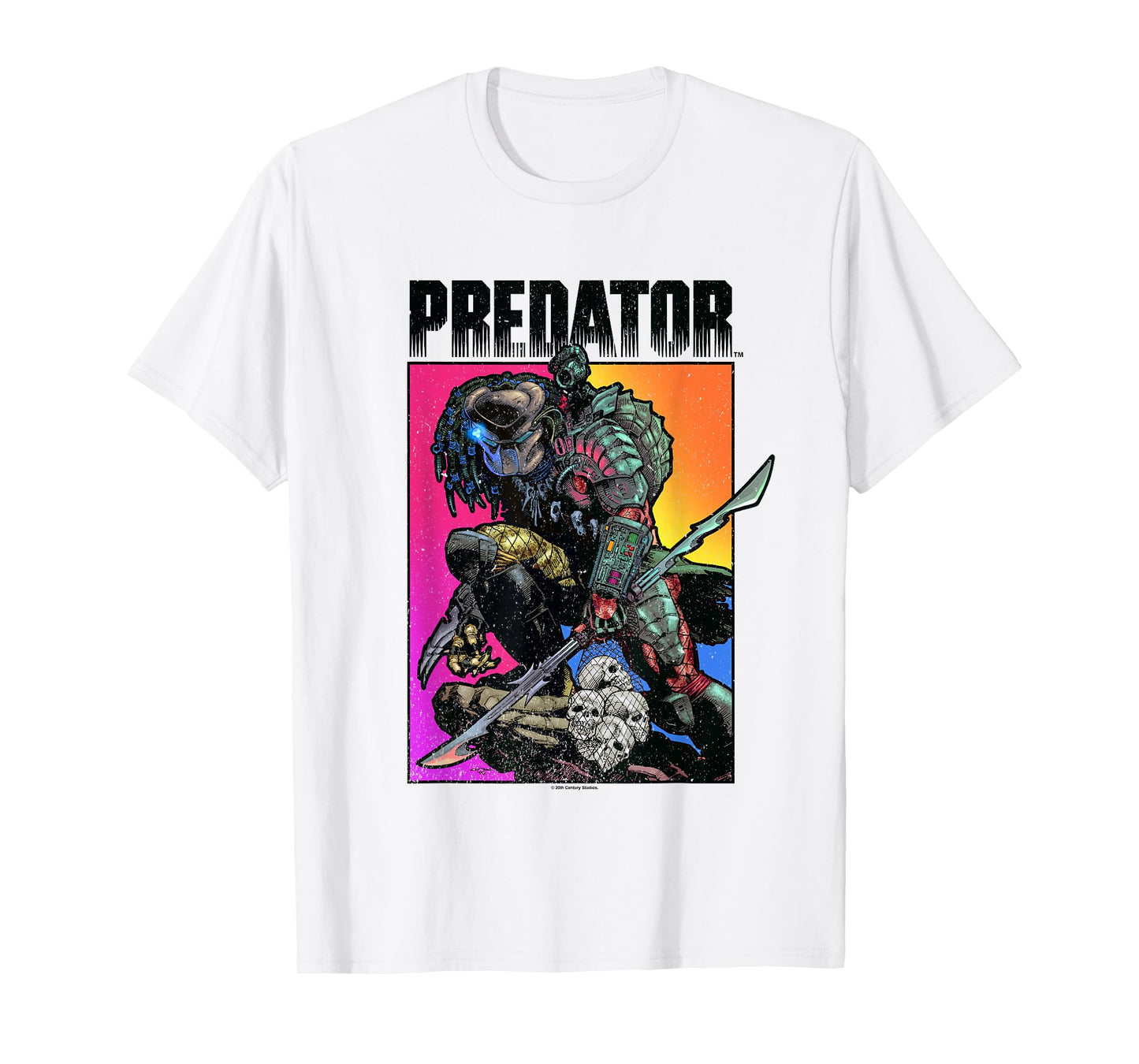 Predator Ready To Hunt Big Chest Iconic Retro Poster T-Shirt