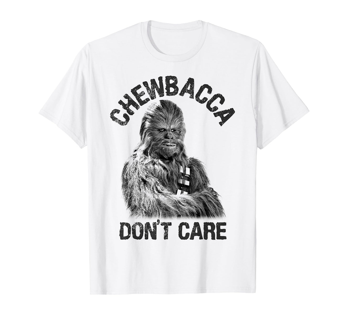 Star Wars Chewbacca Don't Care Funny Logo T-Shirt