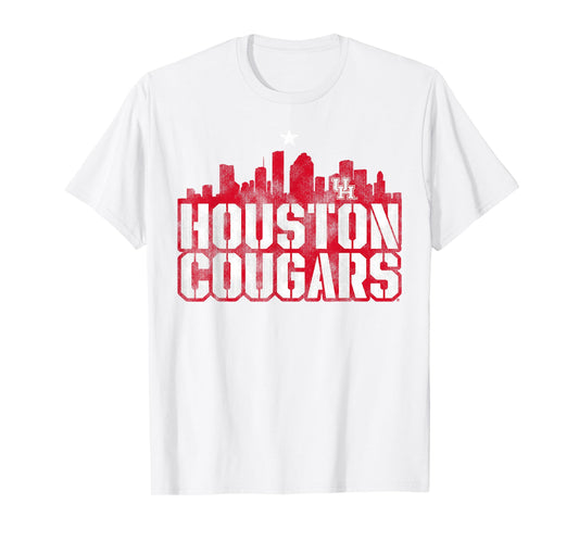 University of Houston | Houston Blue Collection Stencil Sky T-Shirt