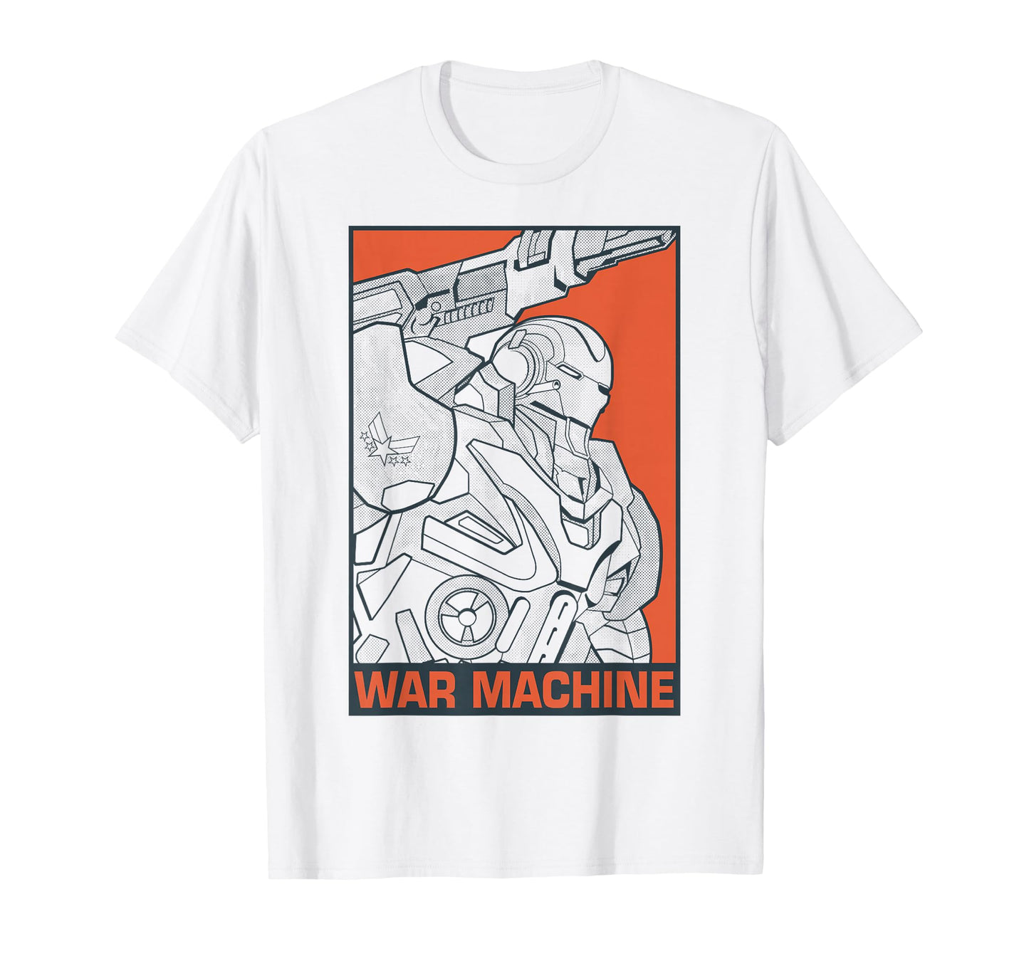 Marvel Avengers Endgame War Machine Pop Art Graphic T-Shirt T-Shirt
