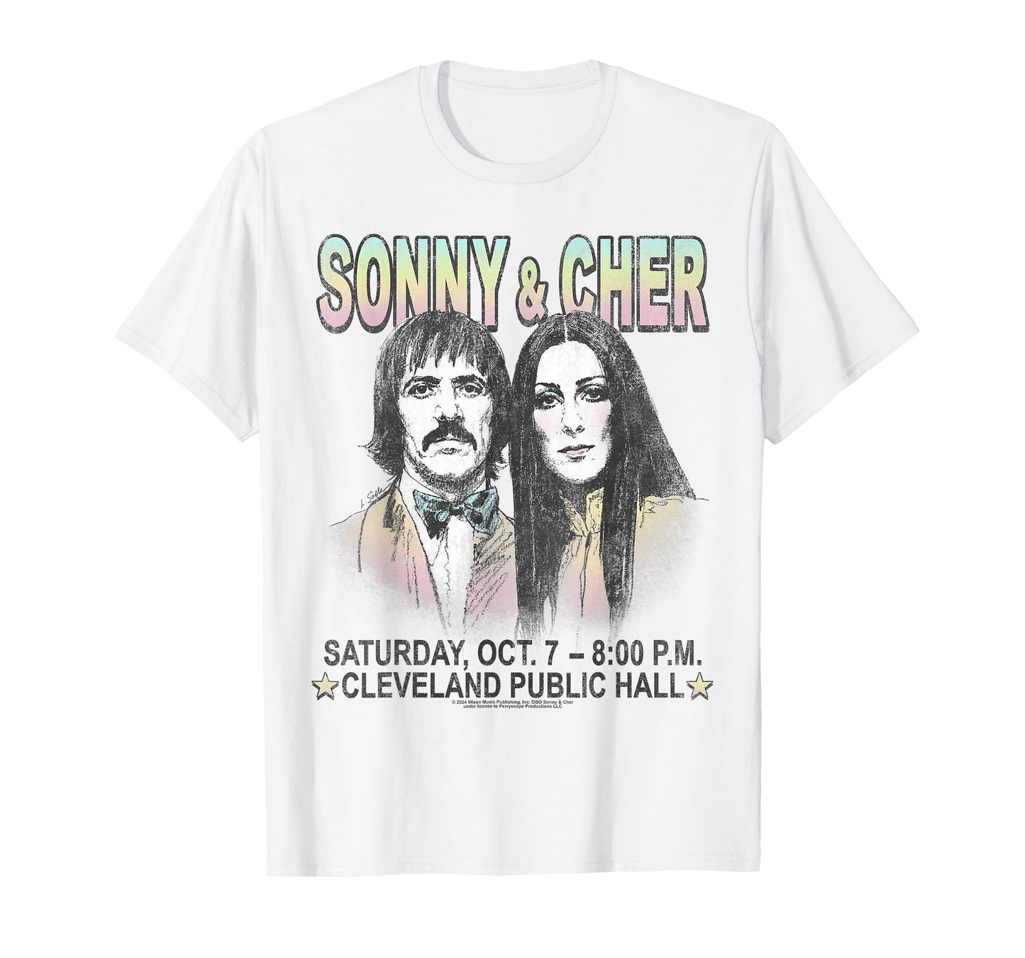 Sonny and Cher Cleveland Hall T-Shirt