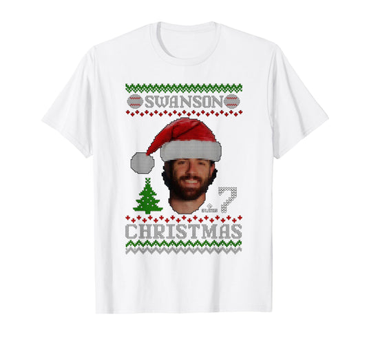 Dansby Swanson Chicago Baseball Christmas Sweater MLBPA T-Shirt