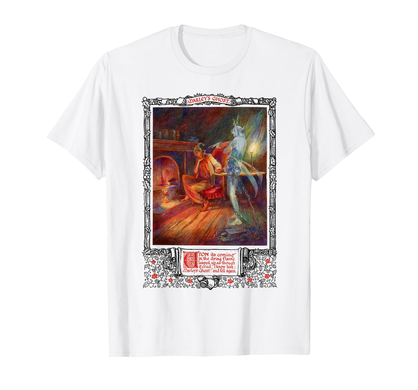 Bah Humbug Scrooge A Christmas Carol Jacob Marley Ghost T-Shirt