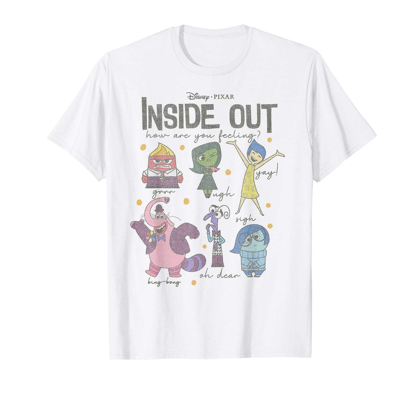 Disney Pixar Inside Out How are You Feeling Group Shot T-Shirt