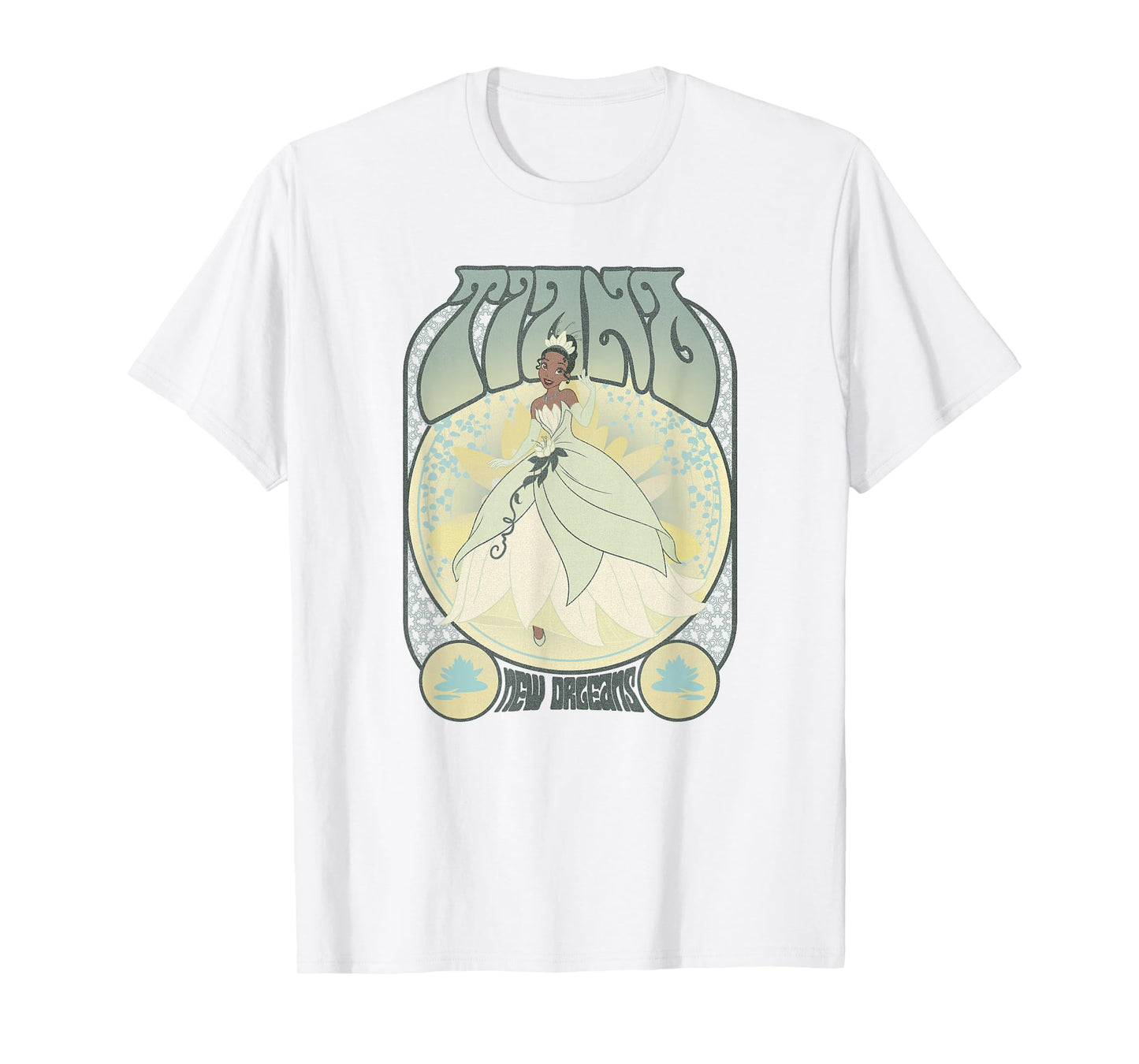 Disney The Princess & The Frog Tiana Seventies Retro Poster T-Shirt Small