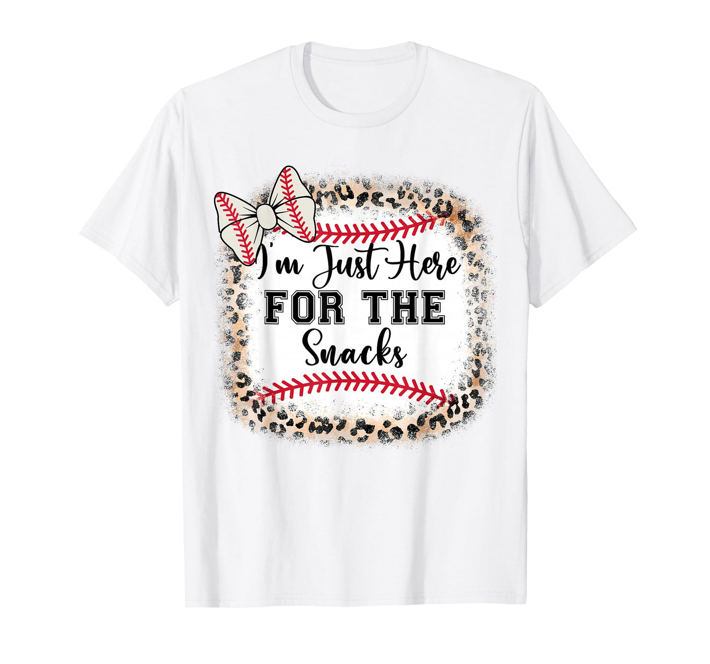 Girl I'm Just Here For Snacks Baseball Sister Toddler Youth T-Shirt