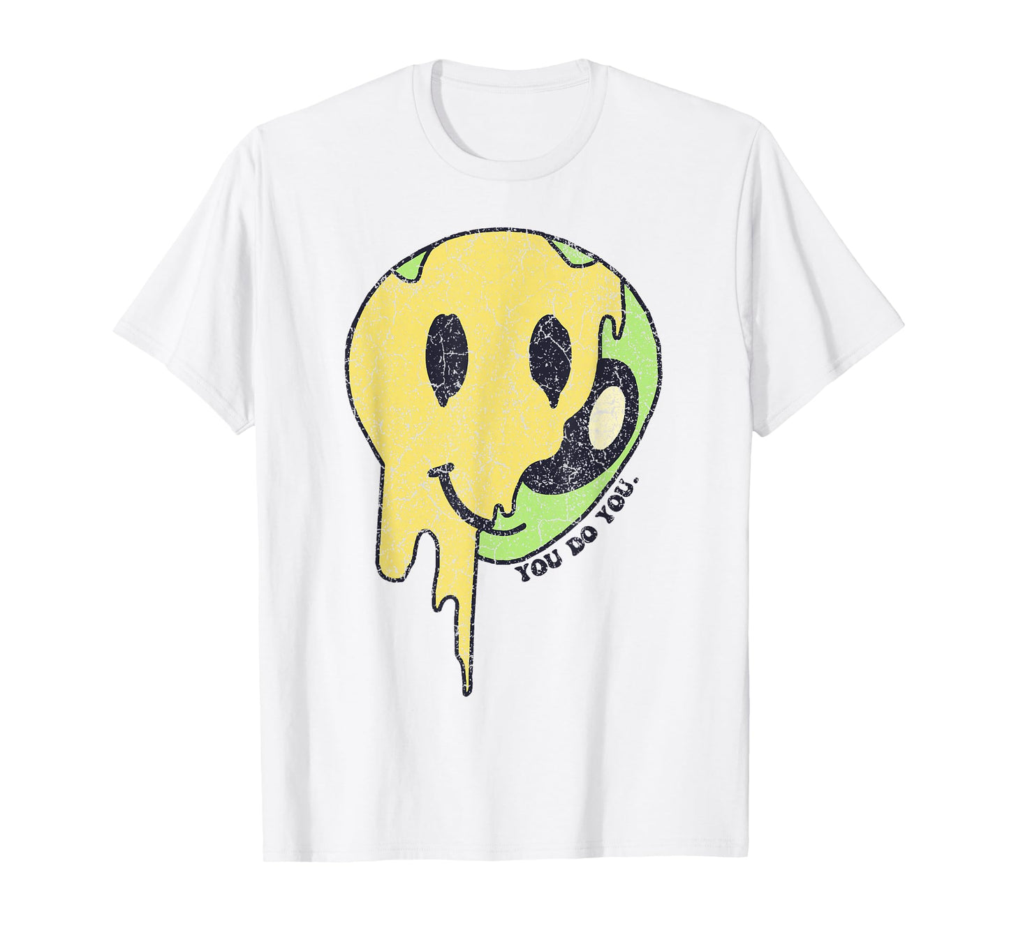 You Do You Smile Face Green Alien Funny UFO T-Shirt