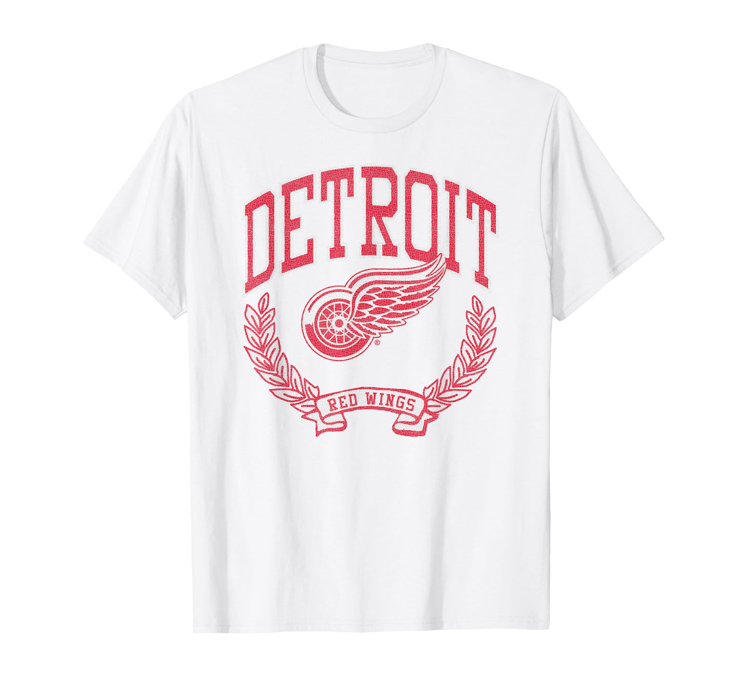 Detroit Red Wings Vintage Victory Gray Officially Licensed T-Shirt