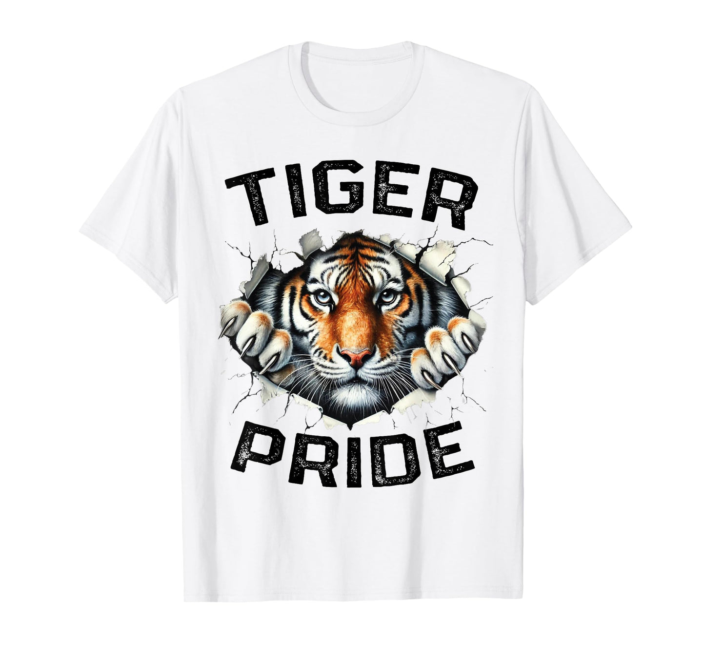 Tiger Pride Retro Tiger School Sports Team T-Shirt