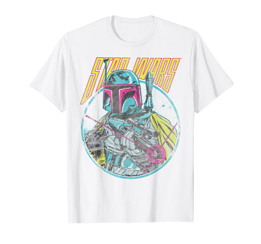 Star Wars Boba Fett Neon Blaster Vintage Graphic T-Shirt C2 T-Shirt