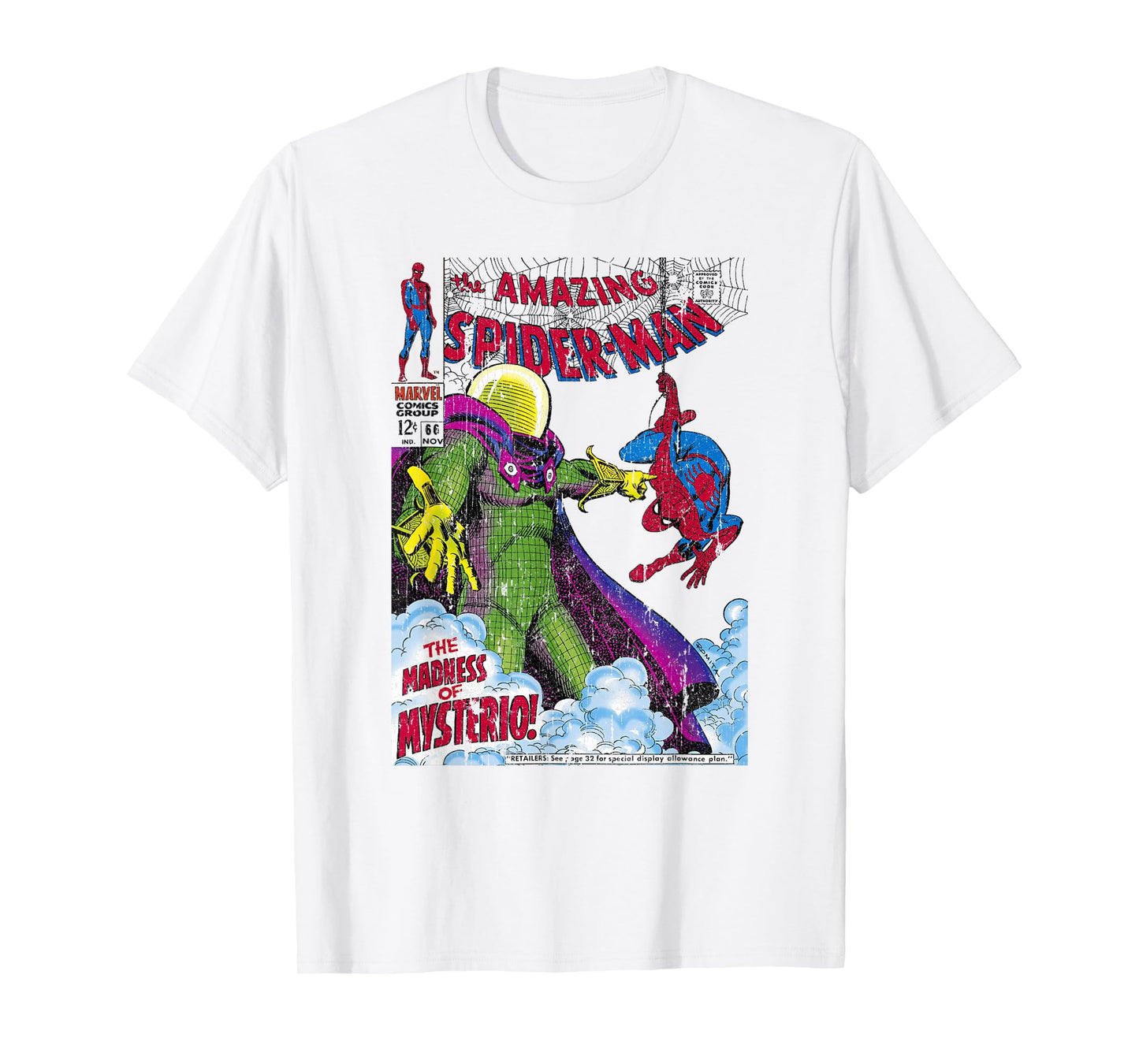 Marvel Comics Spider-Man Mysterio Cover T-Shirt Small