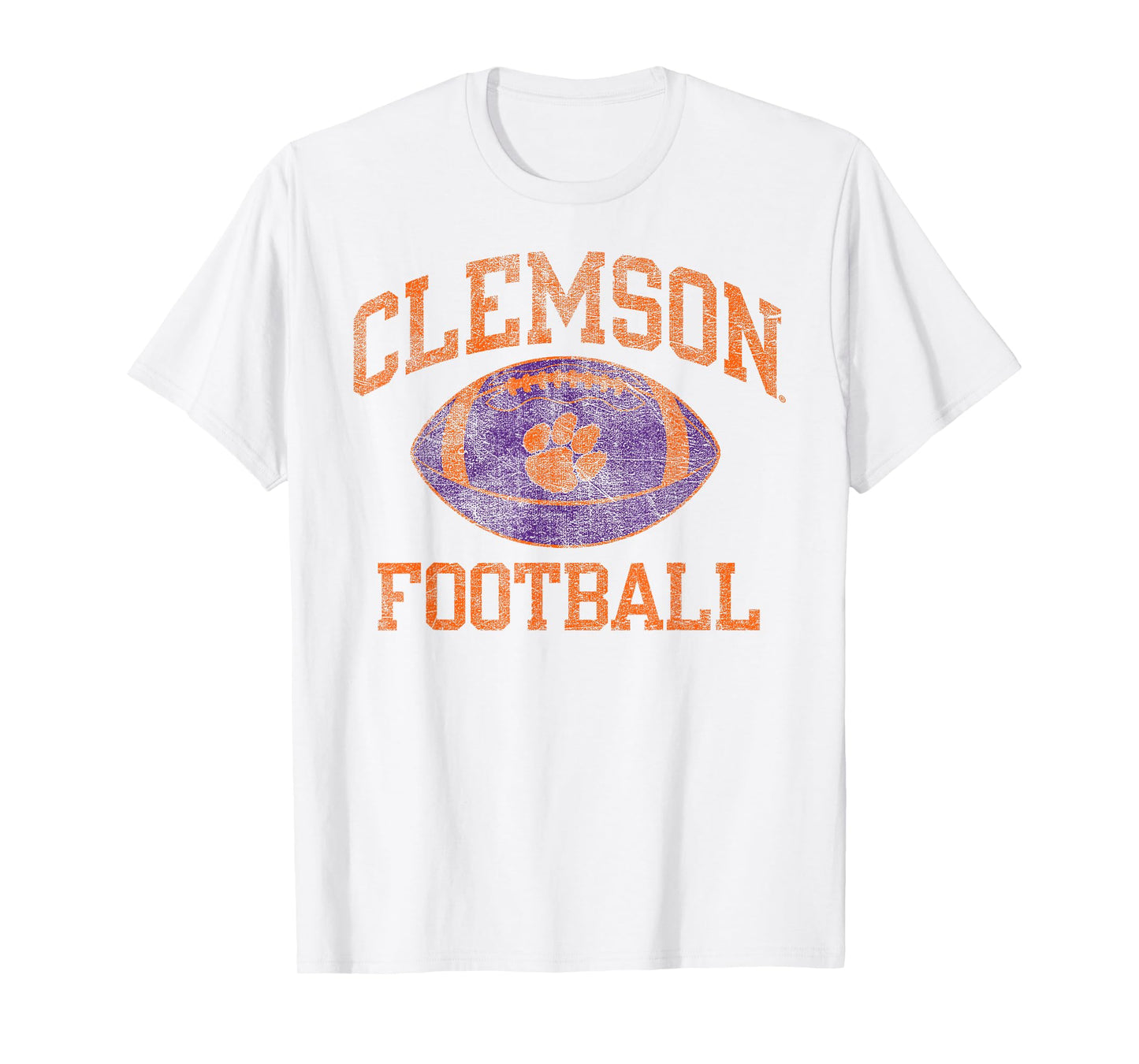 Clemson Tigers Football Intensity White Officially Licensed T-Shirt