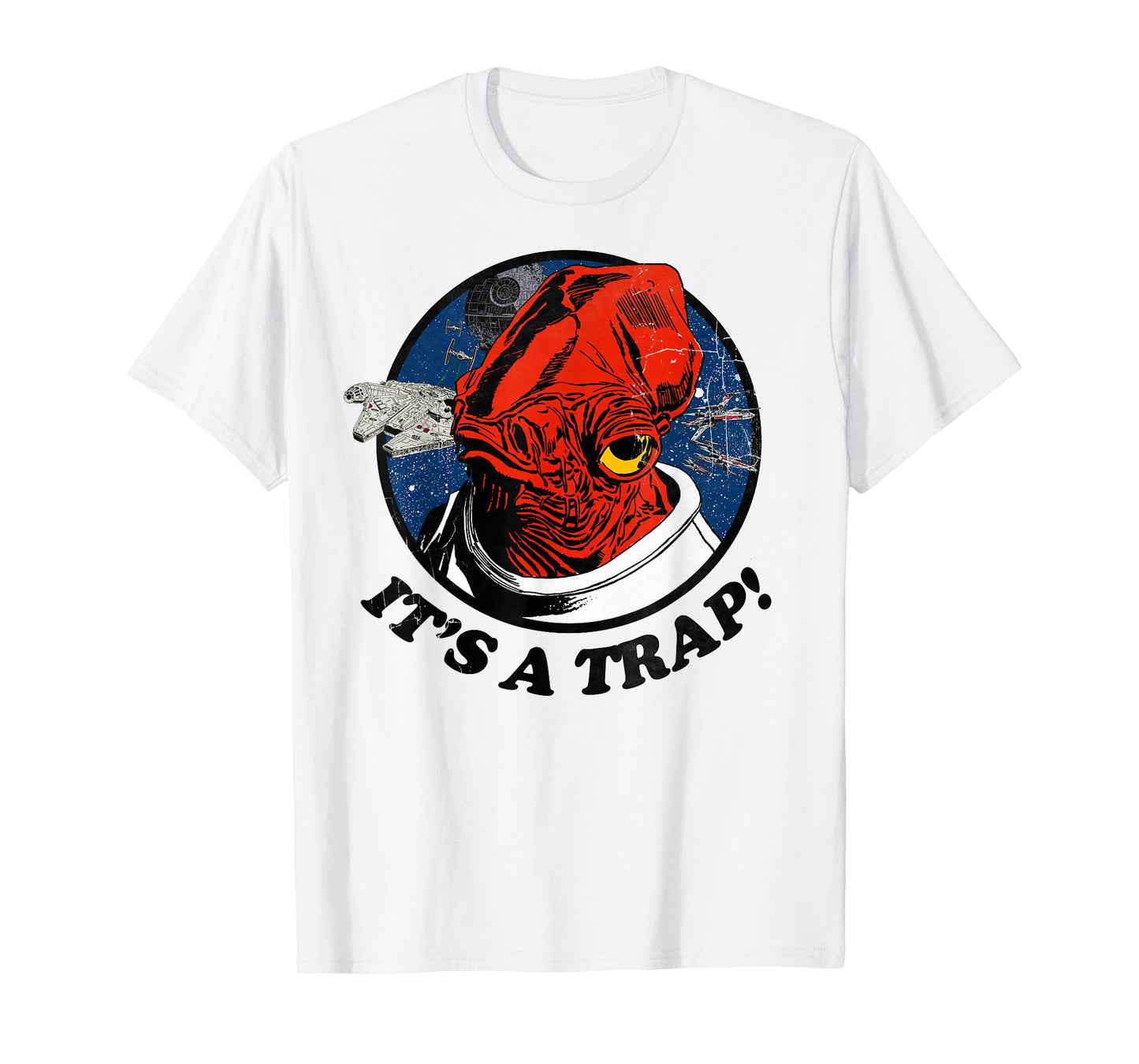 Star Wars Admiral Ackbar Falcon IT'S A TRAP! Graphic T-Shirt T-Shirt