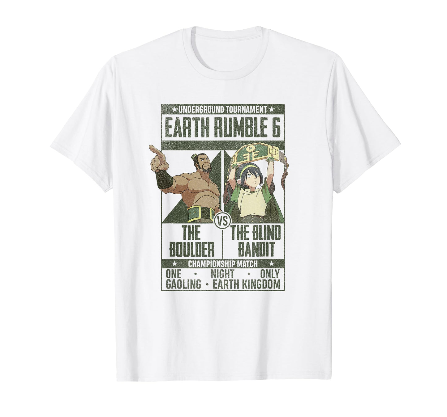Avatar: The Last Airbender Boulder VS Blind Bandit Poster T-Shirt
