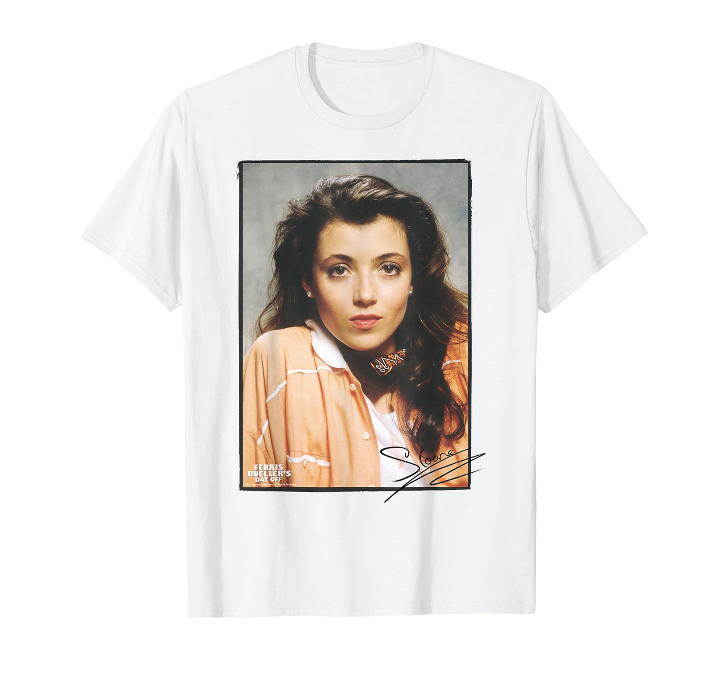 Ferris Bueller Sloane Peterson Signed Photo Graphic T-Shirt