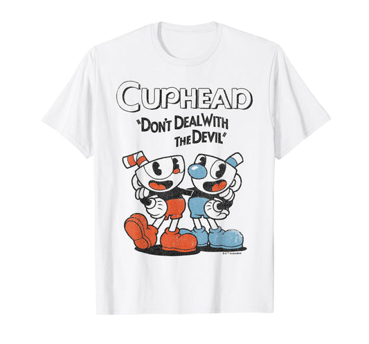 Cuphead & Mugman Don't Deal With The Devil T-Shirt