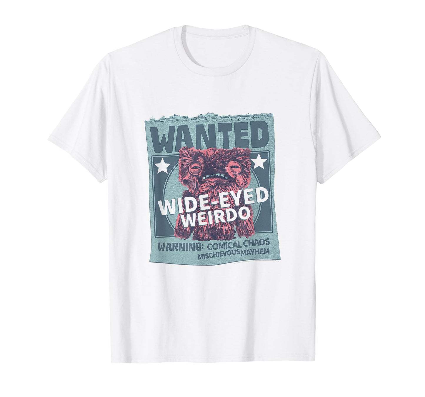 Fuggler Wanted Wide-Eyed Weirdo Poster T-Shirt