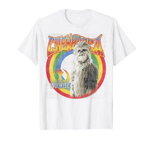 Star Wars Retro Rainbow Chewbacca The Wookiee T-Shirt