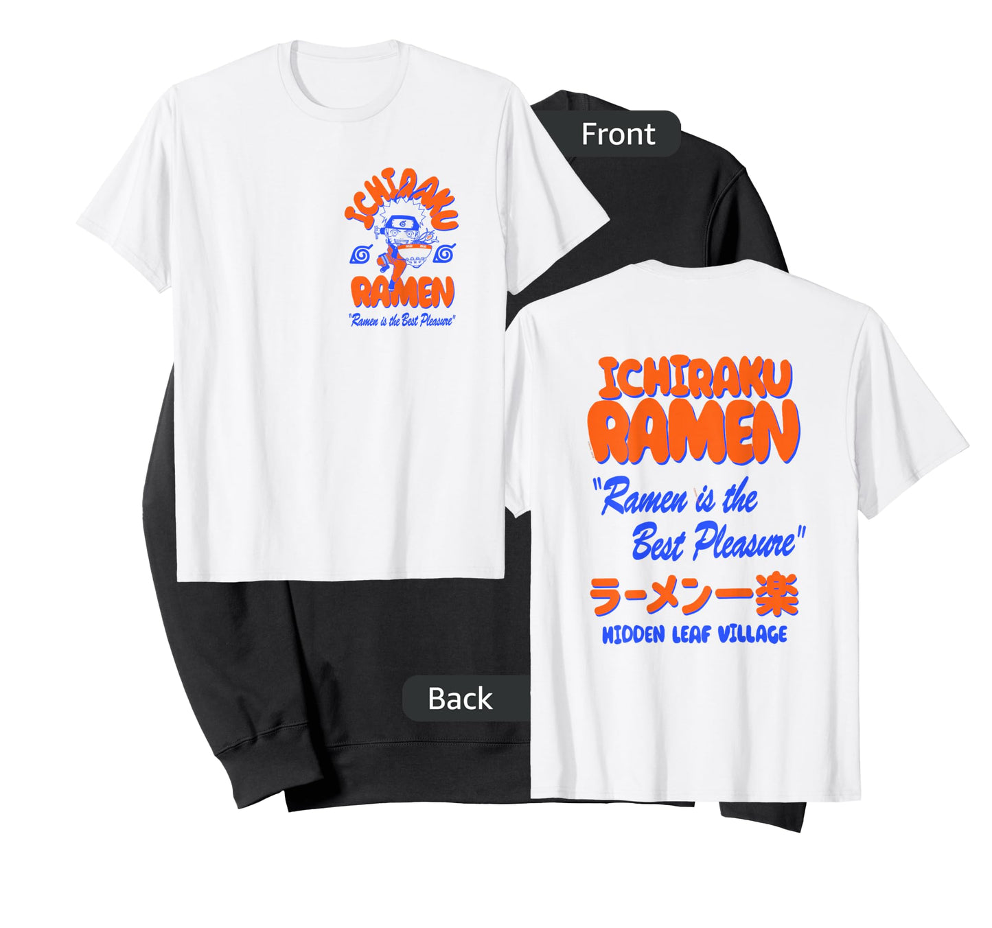 Naruto Shippuden Ichiraku Ramen Front Back Anime T-Shirt
