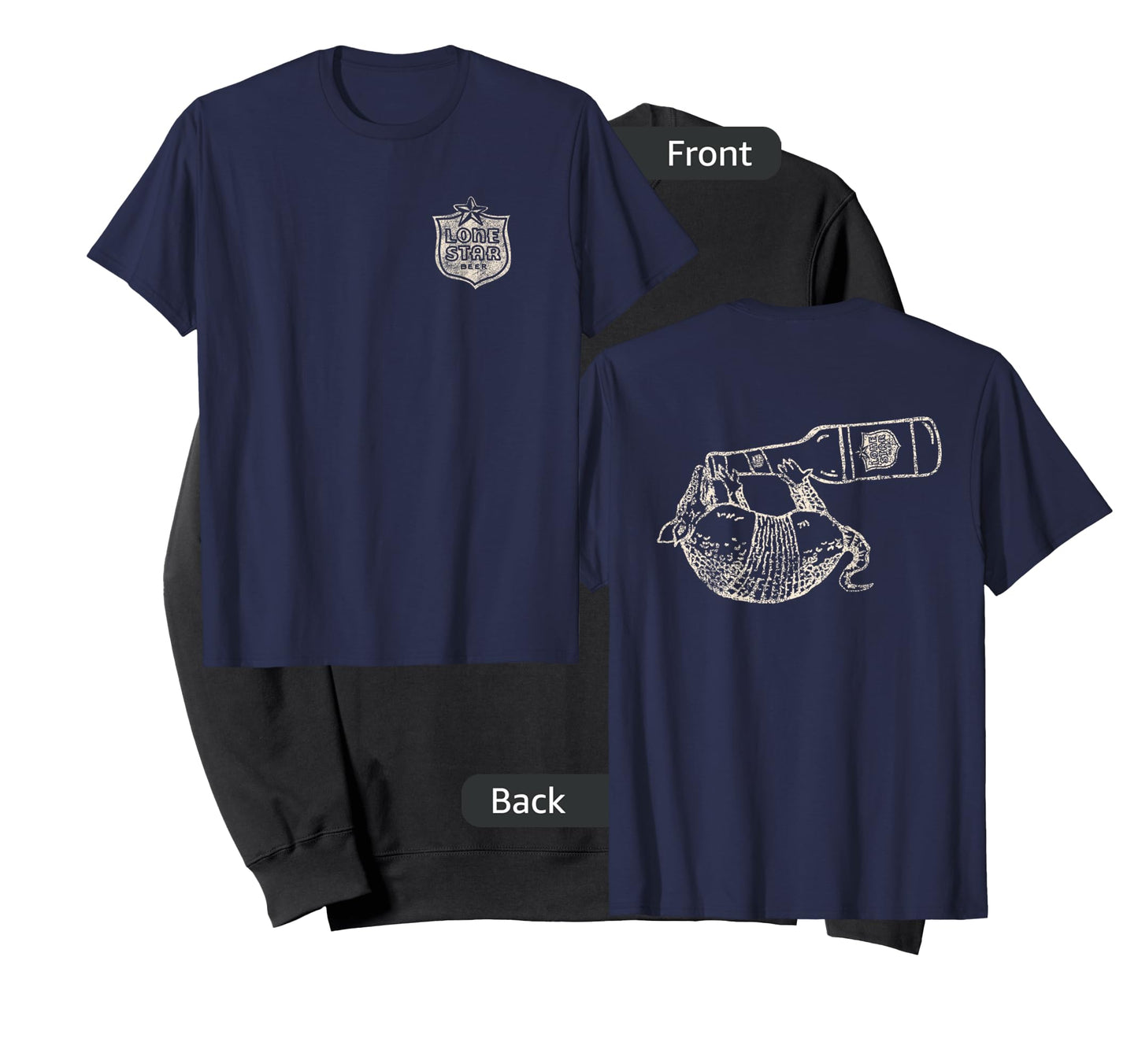 Texas Lone Star Beer Armadillo T-Shirt