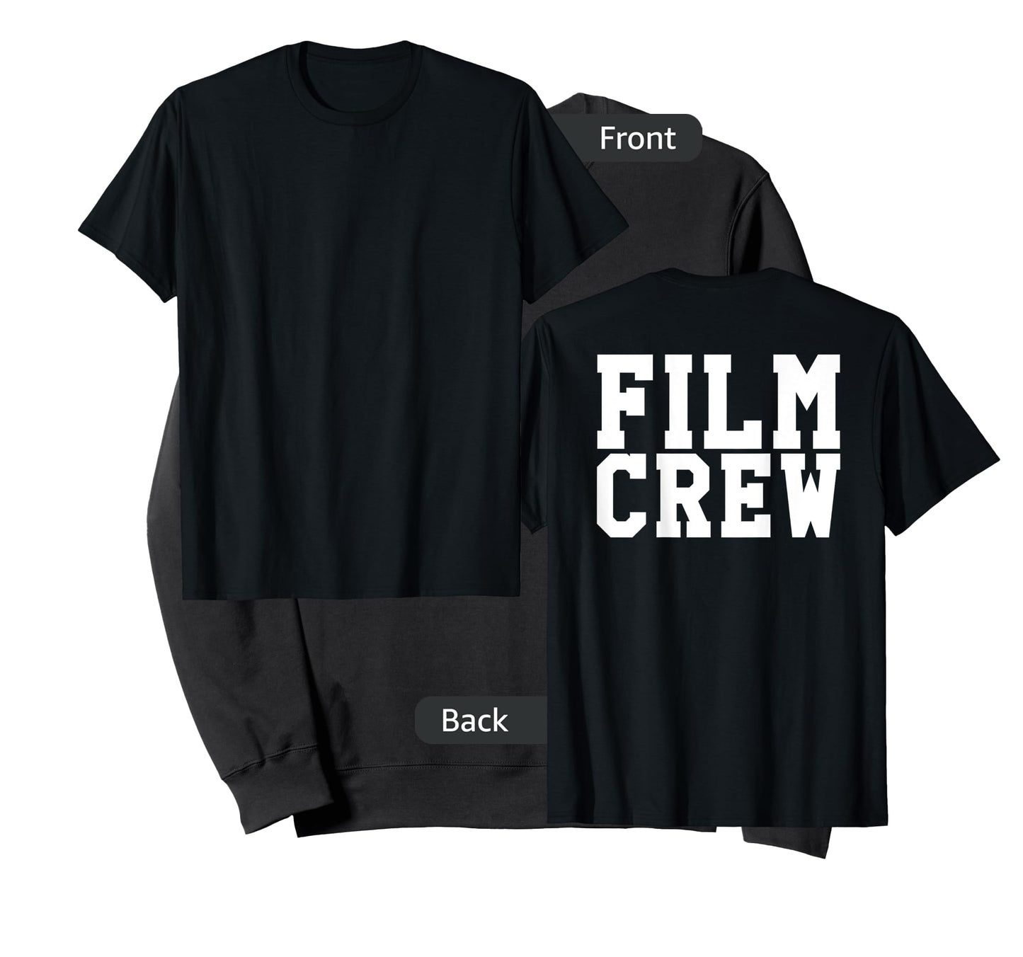 BACK ONLY Film Crew TV Camera Production Shirt