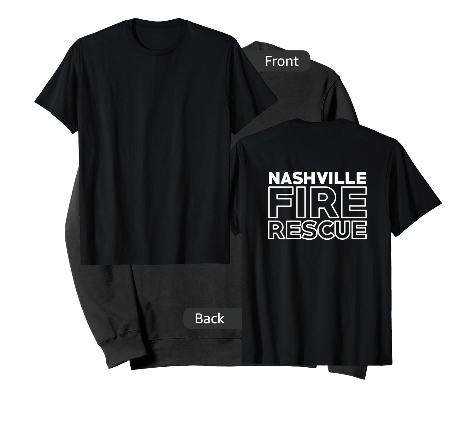 City of Nashville Fire Rescue Tennessee Firefighter T-Shirt