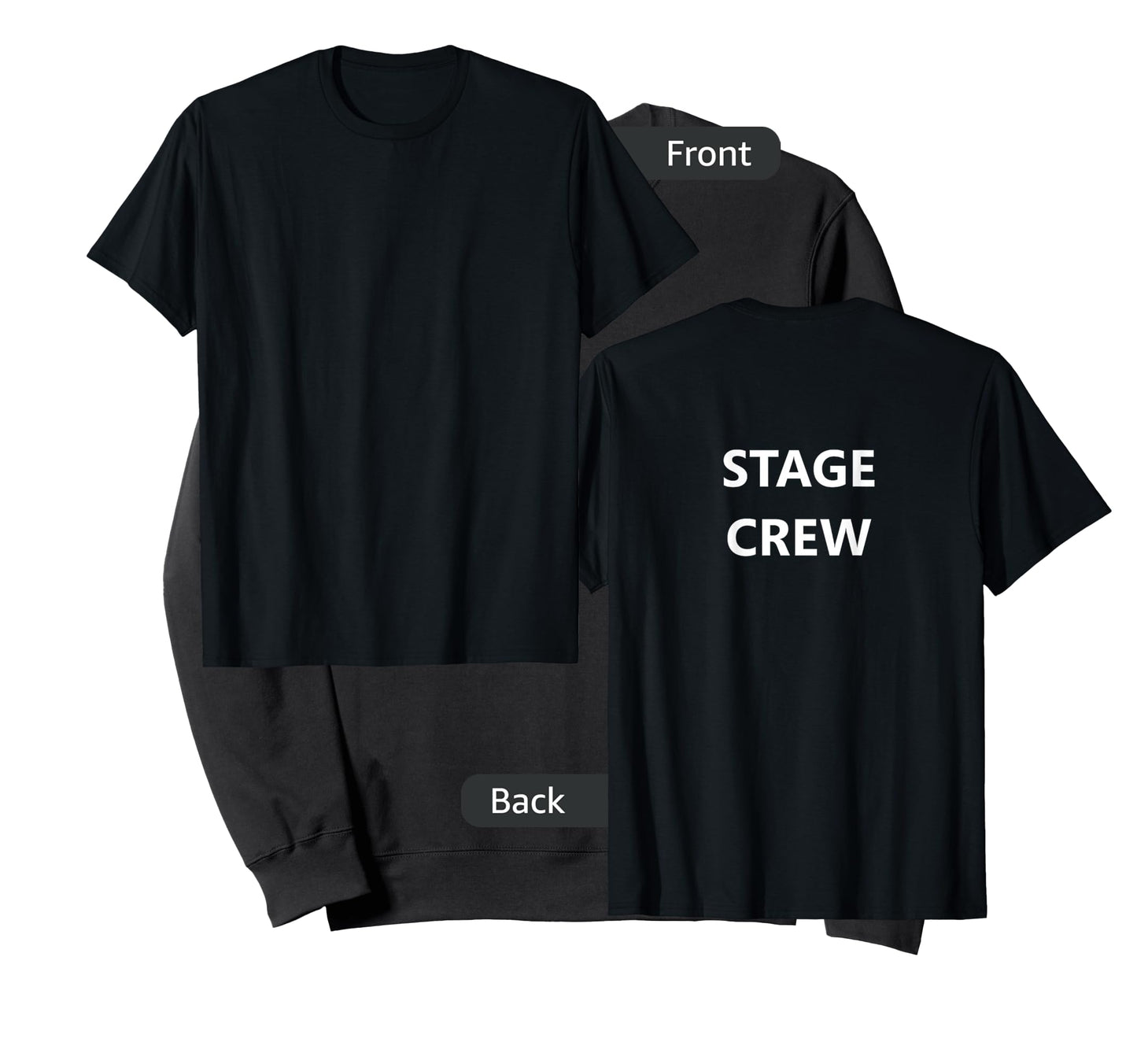 Stage Crew Movie Film Staff Job TV Show (BACK-PRINTED ONLY) T-Shirt